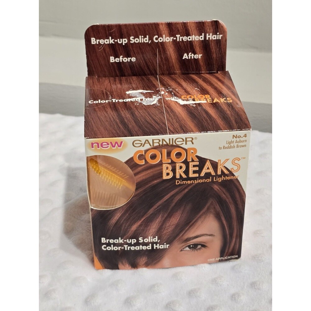 Garnier Color Breaks Kit No. 4 Light Auburn To Reddish Brown New Hair Color Hot